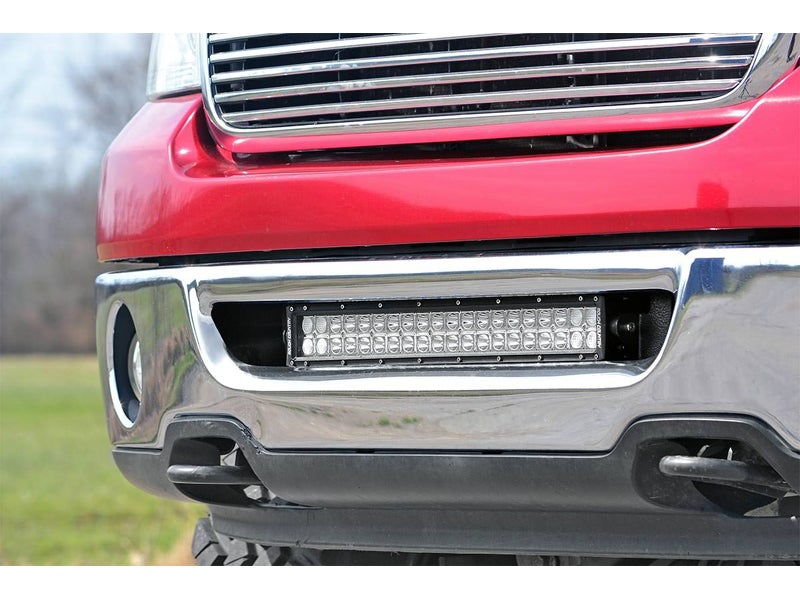 70527, Rough Country 20 Inch LED Light Bar Hidden Bumper Mounts for the