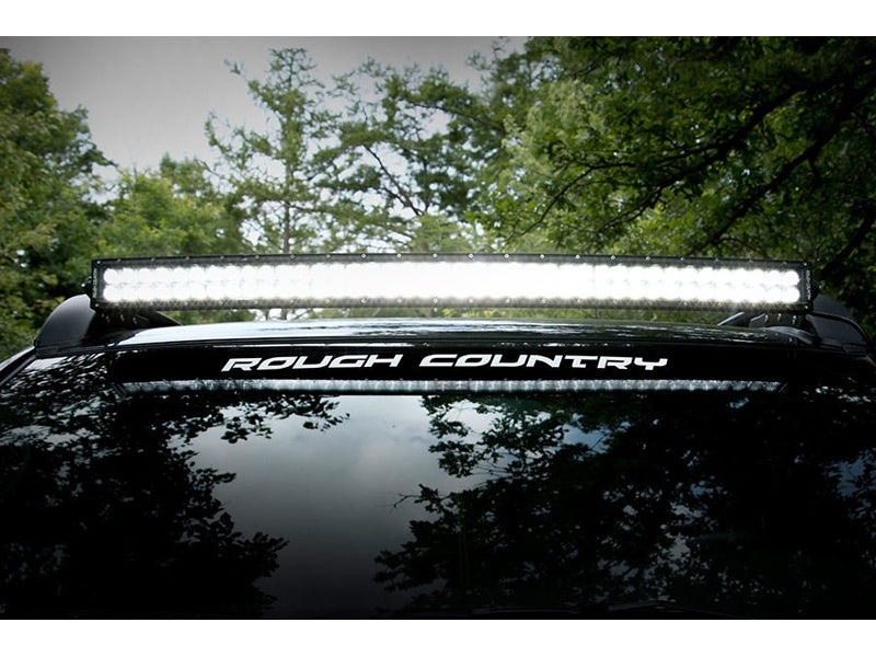 70543, Rough Country 40 inch Curved LED Light Bar Roof Rack Mounts for
