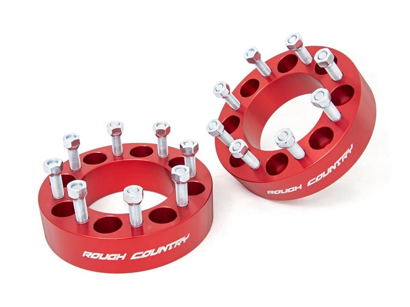 1099red Rough Country 2 Inch Wheel Spacer For The Dodge Ram 2500 3500
