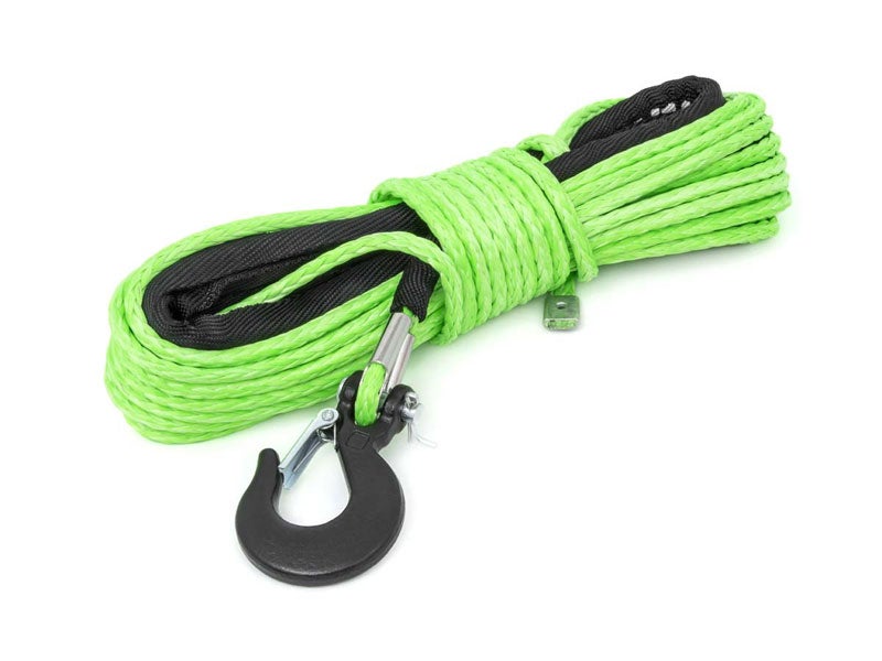 RS142 Rough Country Synthetic ATV, UTV Winch Rope Green