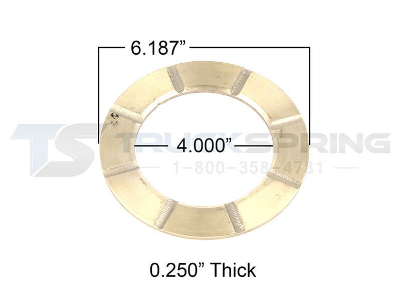 MX402 Mack Inboard Brass Thrust Washer