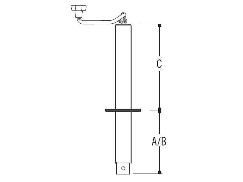 Bulldog AFrame Round Jack 2000 lbs. capacity, 155022
