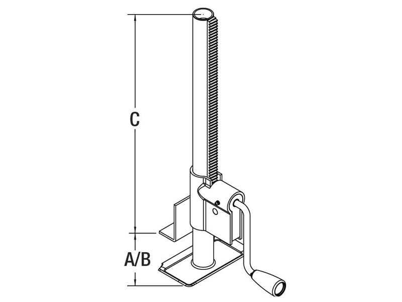 Bulldog RackGear Jack 750 lbs. capacity, 162300