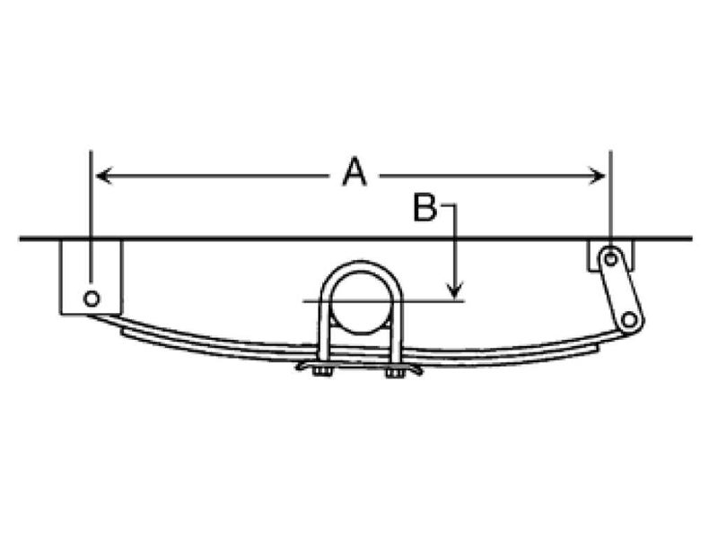 APS4, Single Axle Trailer Hanger Kit for DoubleEye Springs