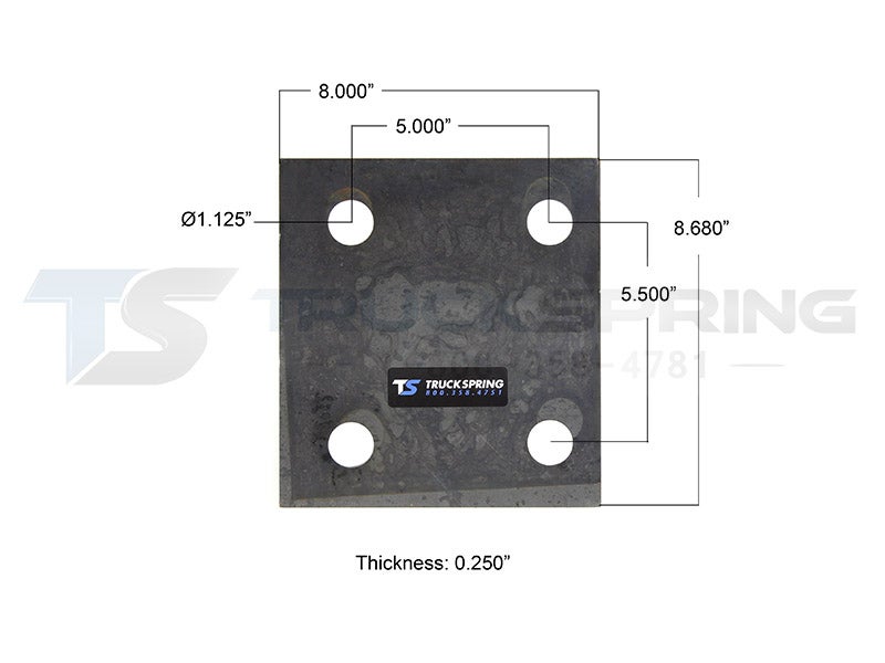 M62314 Mack Trunnion Stand Shim .250 Inch Thick