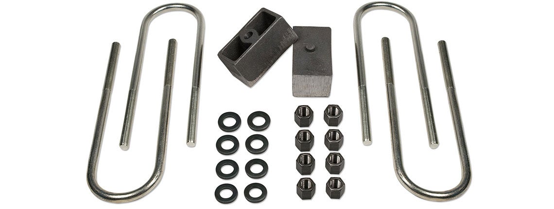 Add a lift to your truck with a suspension Lift Block kit.