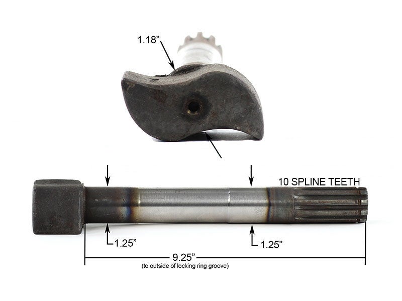 04200932 Camshaft for Meritor Brakes Steer Axle