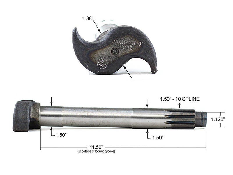04371152 Camshaft for Eaton Brakes Drive Axle