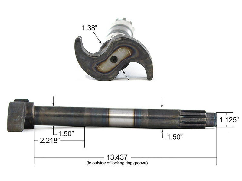 04371352 Camshaft for Eaton Brakes Drive Axle