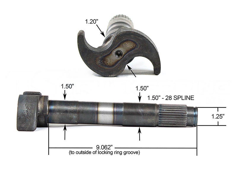 04480922 Camshaft for Meritor Brakes Drive Axle