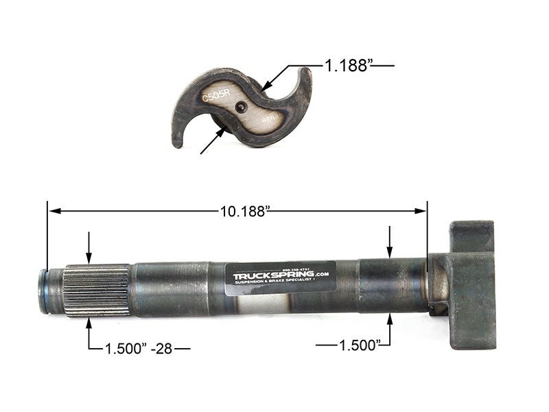 04481031 Camshaft for Meritor Q+ Brakes Drive Axle