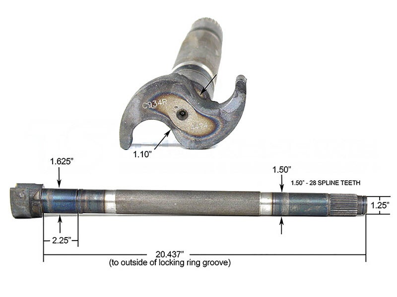 04562041 Camshaft for Spicer XL Brakes Trailer Axle