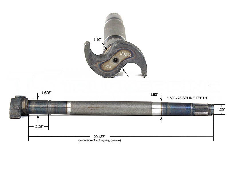 04562042 Camshaft for Spicer XL Brakes Trailer Axle