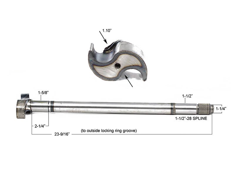 04562352 Camshaft for Spicer XL Brakes Trailer Axle