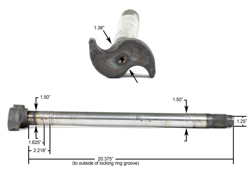 04582042 Camshaft for Spicer Brakes Trailer Axle