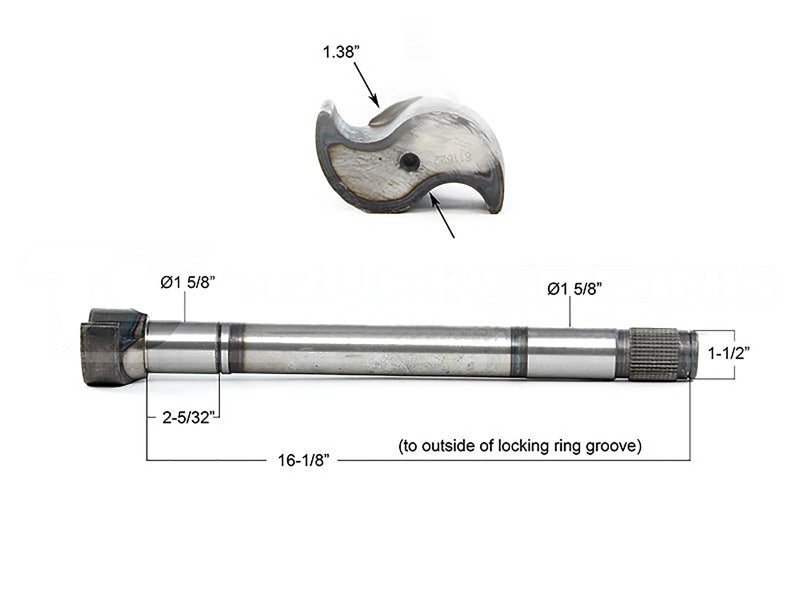 04811622 Camshaft for Fruehauf Brakes Trailer Axle