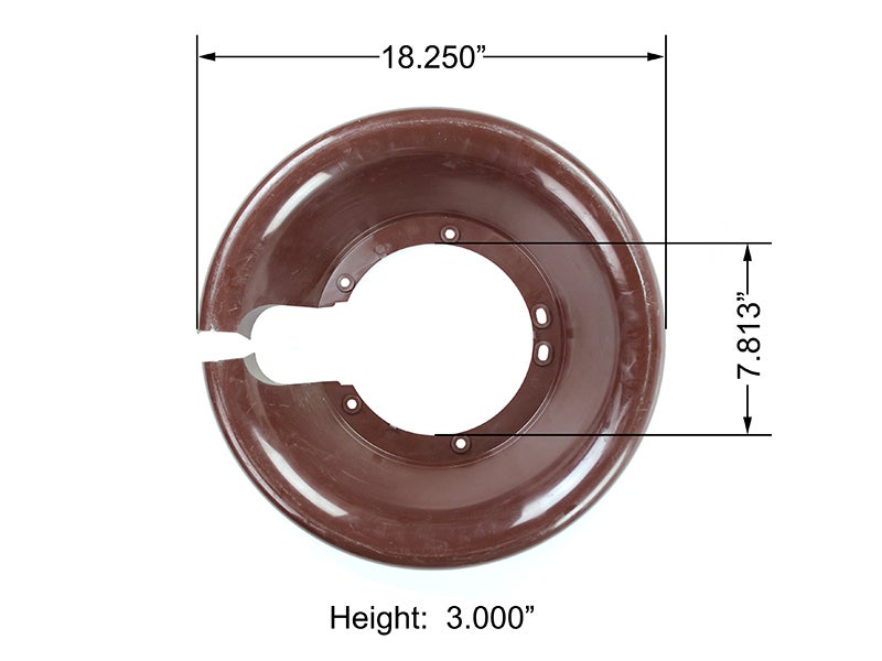 Brake Dust Shield Trailer Axle 18.25 Inch Plastic