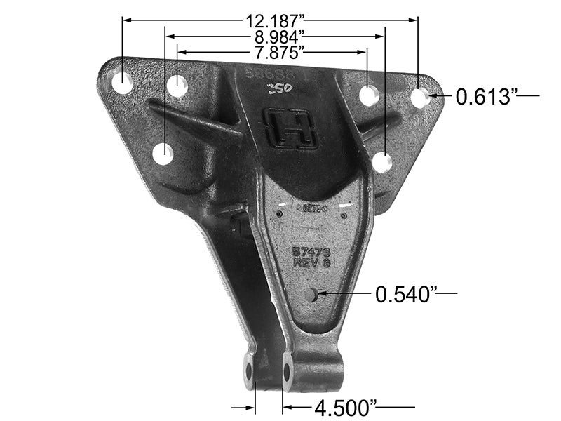 58688001 Hendrickson Frame Bracket