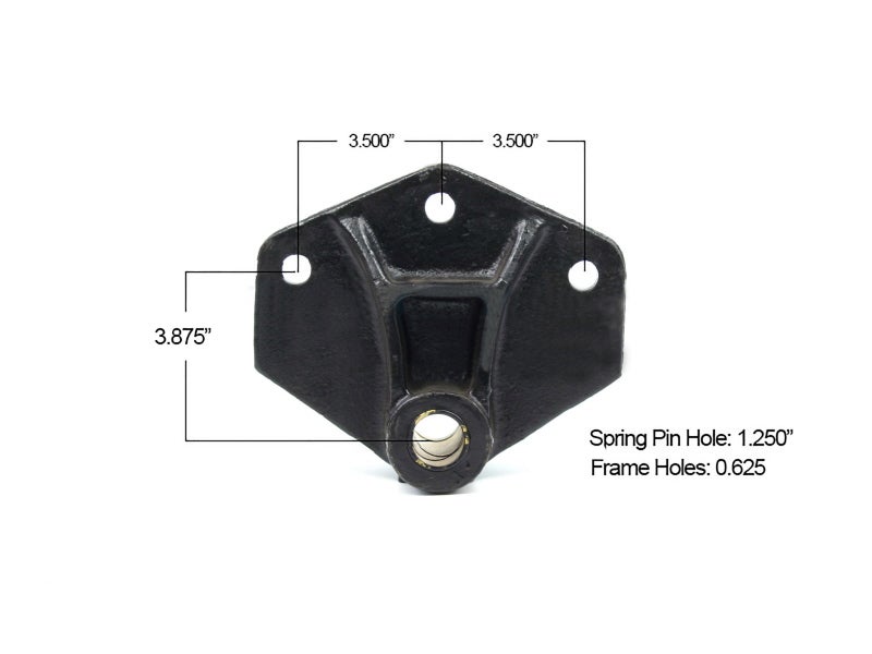 M949 Ford Leaf Spring Hanger Rear of Front