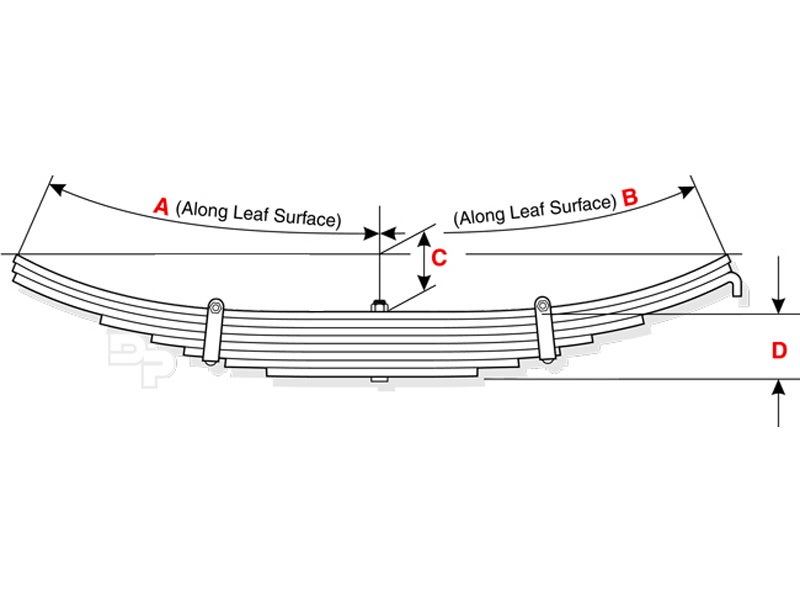 TRA035 Reyco Trailer Spring 1 Leaf T7297