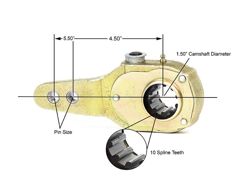 Haldex Slack Adjuster Chart