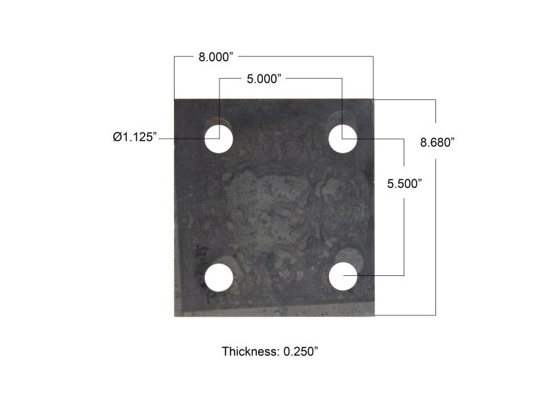 M62314 Mack Trunnion Stand Shim .250 Inch Thick