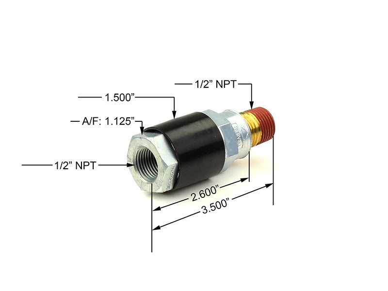 401146 Inline Gladhand Quick Release Valve