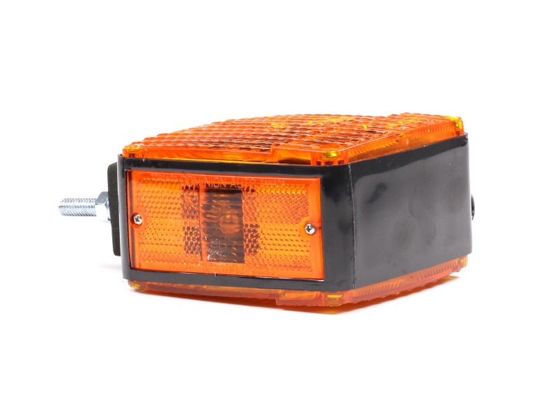4805 Amber Square Front Turn Signal Lamp Black